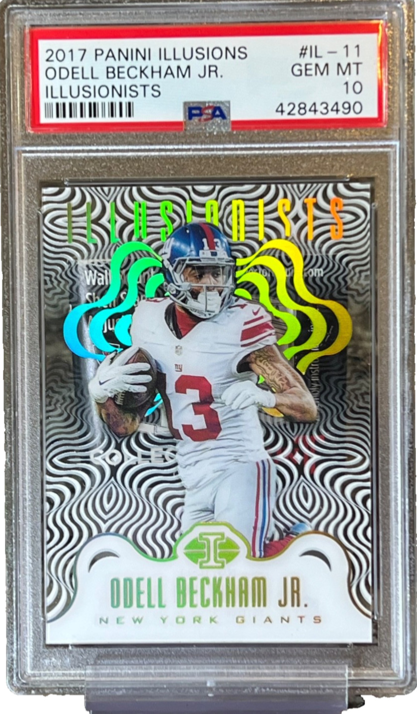 2017 Odell Beckham Jr Panini Illusions Illusionists PSA 10 Acetate SP Pop 1 !! view 7