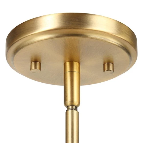 Uttermost Phuvinh 1-Light Rattan & Steel Pendant in Natural/Antique Brass - Picture 8 of 8