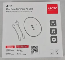 AD5 AI Box Wireless CarPlay Adapter w Netflix YouTube Stream Plug & Play WiFi