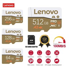Lenovo Memory Card 32GB/64GB/128GB/256GB Micro TF SD Card Class 10 High Speed Tr