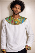 Eritrean/Ethiopian Habesha Traditional men' Shirt -Size- large