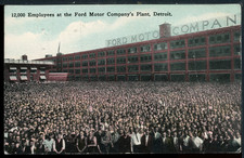 1914 Ford Motor Co. 12,000 Employees Detroit MI Historic Vintage Postcard A2723