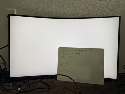 MSI Mag 325CQRXF 32  Curved Gaming Monitor Powers On No OSD For Parts/repair