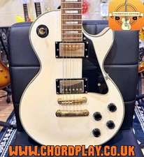 ✨2006✨ Epiphone Les Paul Custom~ Alpine White Aged Vintage Cream~ Gold Hardware