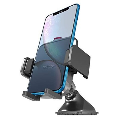 ELECOM Autohalterung Smartphone Ständer mit Saugnapf [Wiederverwendbarer Gel ...
