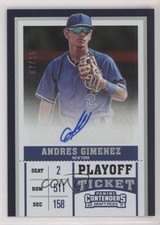 2017 Contenders Draft Picks Prospect Playoff Ticket 7/15 Andres Gimenez Auto 2p6