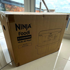 Ninja Foodi FlexDrawer Dual Zone Air Fryer 10.4L Black/Copper AF500UKCP sealed