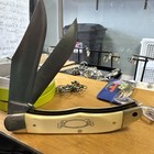 Schrade Scrimshaw SC-508 Bear Attacking Man Folding Hunter Knife — photo 2