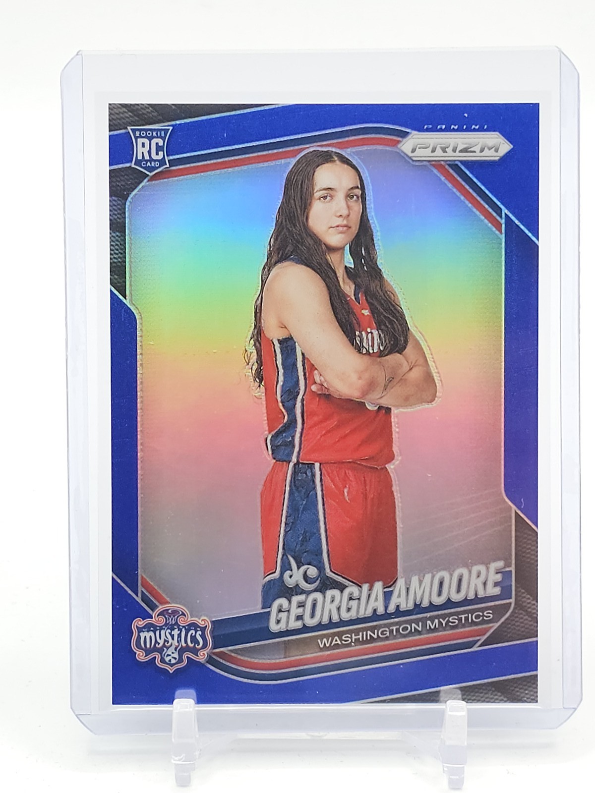 GEORGIA AMOORE 2025-26 PRIZM WNBA BLUE ROOKIE /199 #103 MYSTICS Q4147