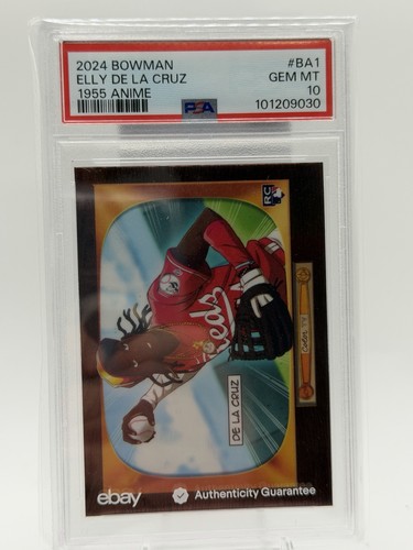 2024 Elly De La Cruz Bowman Anime 1955 Rookie PSA 10 Reds RC 🔥 🔥