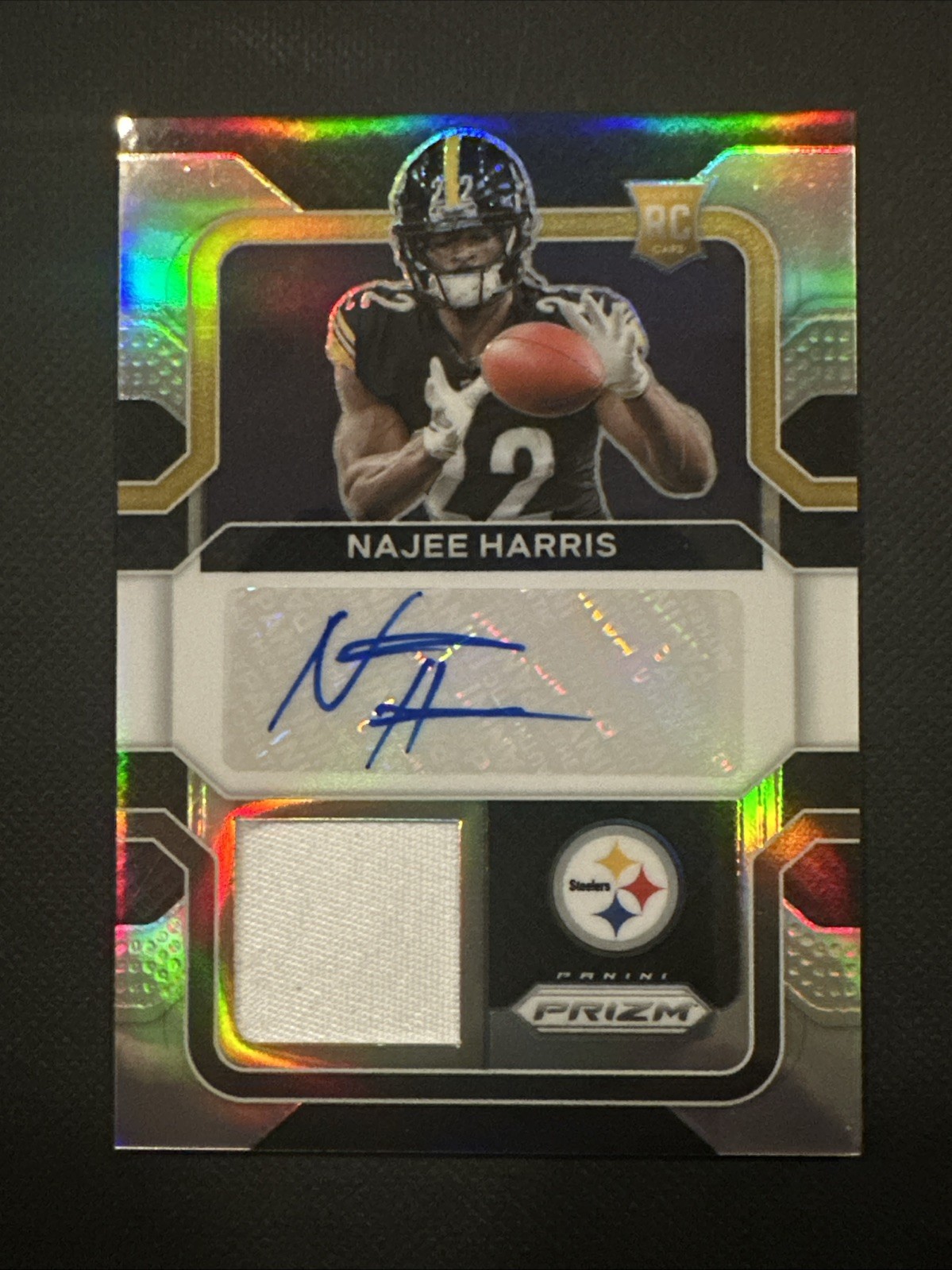 Najee Harris Panini Prizm Rookie Patch Autographs #RPANH Base