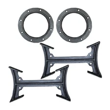 Stove BKAD500 Cast Iron Double Barrel Camp Stove Adapter Kit