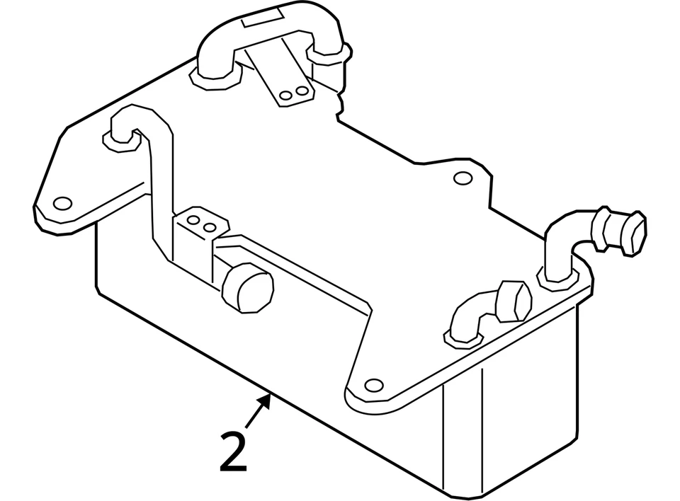 Enfriador de transmisión Audi Q7 2017-2020 OEM 4M0317021G Foto 4 de 4