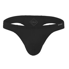 ZONBAILON Men's Thong G-String Premium Mens Thongs Underwear Medium, Black-1