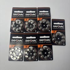 56 RAYOVAC Loud  Clear 13LC-8A Hearing Aid Batteries Size 13 Exp 03-2027 