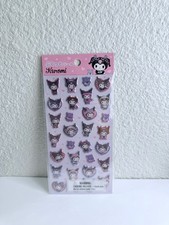 Brand New Sanrio Puffy 3.5" by 7.5" Kuromi Sticker Sheet