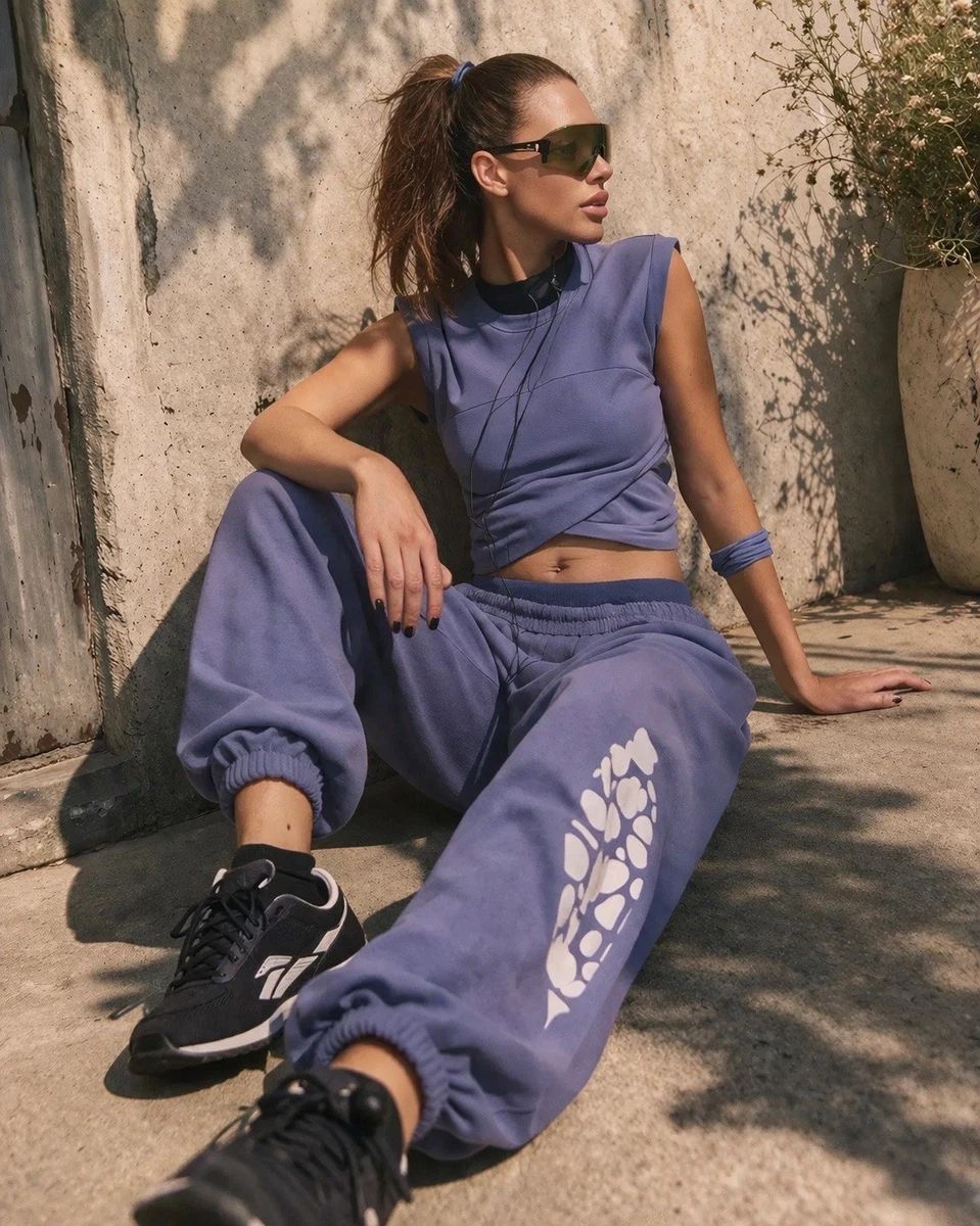 Free People Chan Luu écharpe skinny franges lavées côte denim