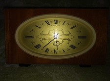 tischuhr jantar mit schlüssel vintage holz udssr russisch