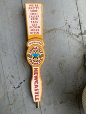 Big & Tall NEWCASTLE Brown Ale “Taller” Beer Tap Handle 14" Beer Pull TAP