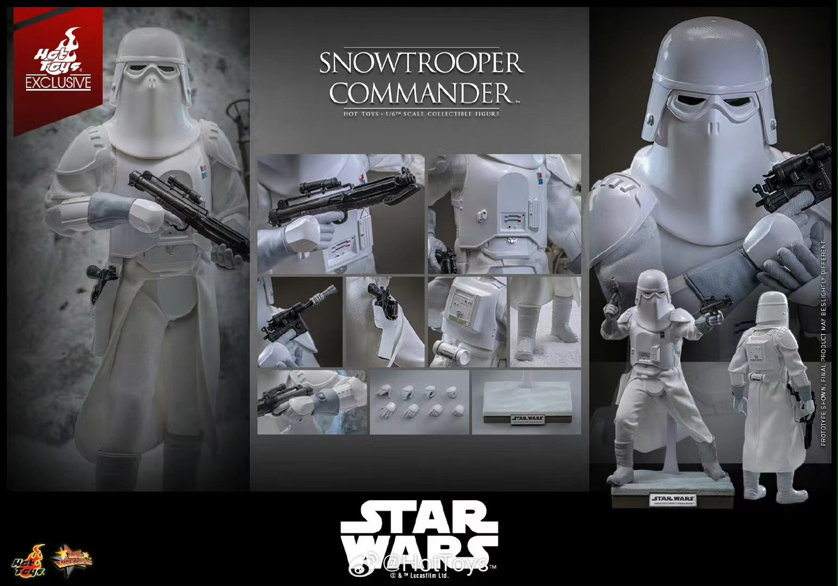New Hot Toys MMS835 Star Wars SnowTrooper Commander 1/6 Figure in
