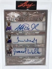 sports card singles 3 Lakers Autograph Card Magic, Worthy, Wilkes 2/2 Leaf