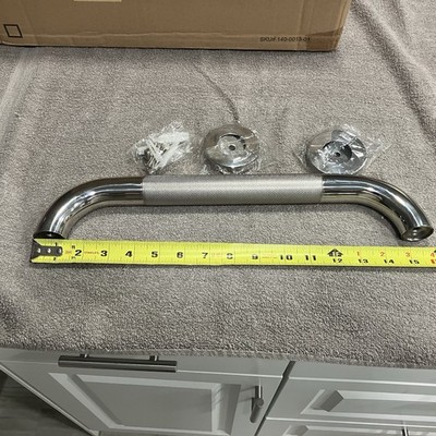 Yuande 16 Inch Shower Grab Bars for Bathtubs Knurled Anti Slip Bathroom