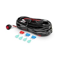 - 10009W - NI-WA05 LED Light Bar Wiring Harness 16AWG Wiring Harness-2 Leads
