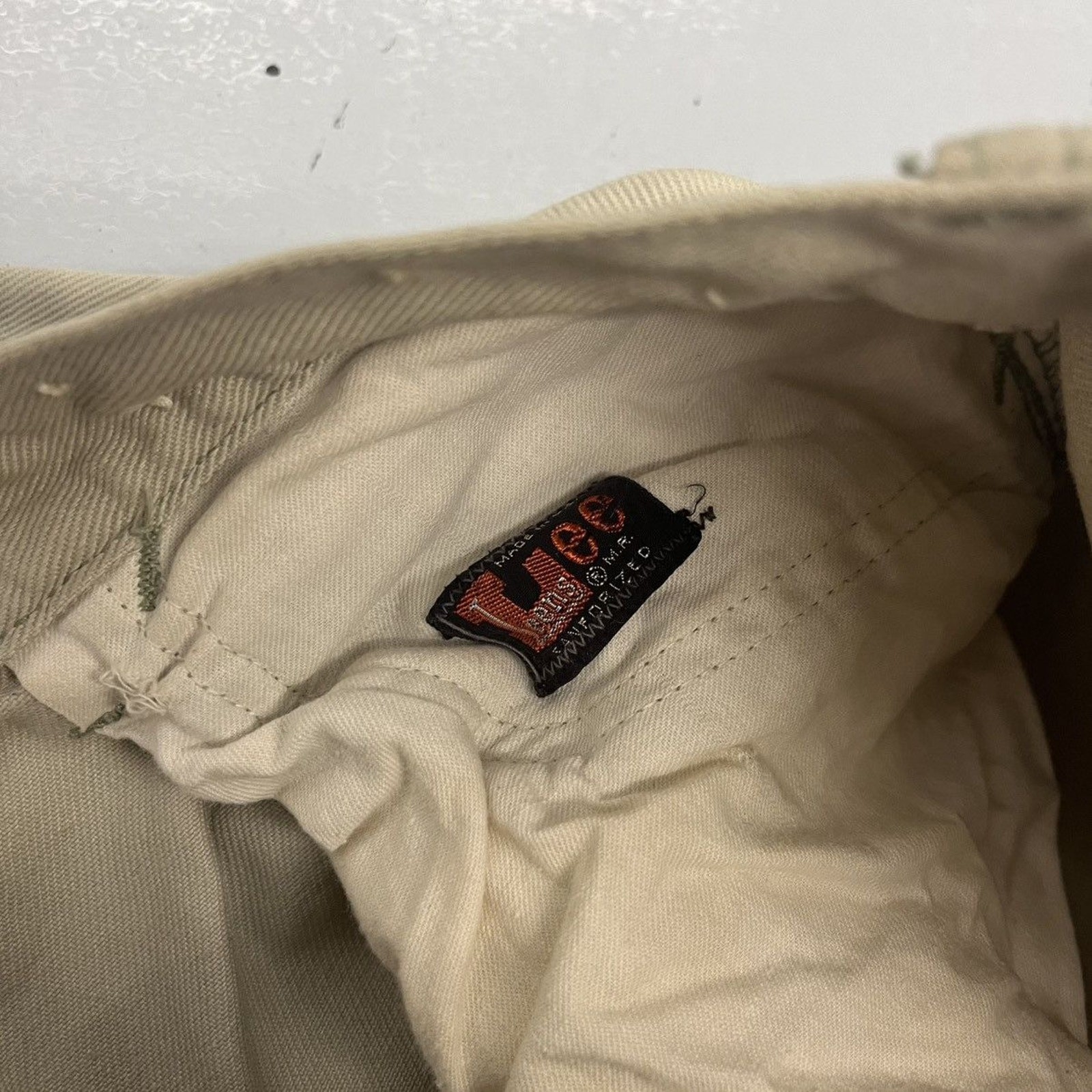 Vintage 50s 60s Lee Cream Leens Slim Fit Jeans 30x32 1950s 1960s True Vintage thumbnail 5