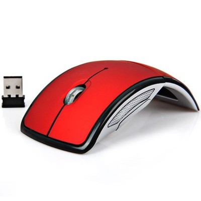 Foldable Wireless Mouse 2.4GHz for The PC Computer Mouse Foldable Folding Mic...