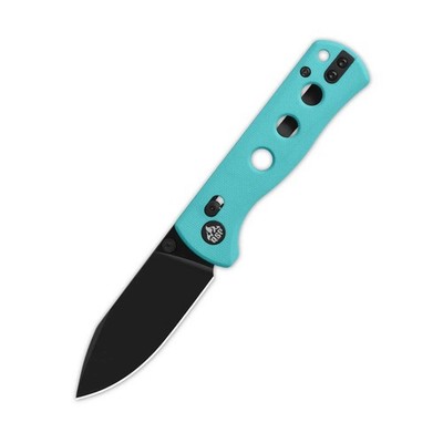 QSP Knife Canary Glyde Lock Folder Hellblau - Black Blade 14C28N Stahl G10