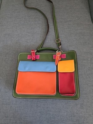 Vera Pelle, Umhängetasche, Laptop/Tablettasche, leder