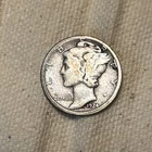 1924 D Mercury 90% Silver Dime Fine F #SC