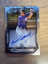 2026 Ethan Holliday 1st Bowman Chrome Auto Base #CPA-EH Colorado Rockies