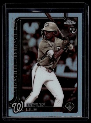 Daylen Lile 2025 Topps Chrome Sepia Refractor Nationals