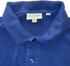 Lacoste Men s Shirt 2XL Classic Fit Blue Golf Tennis Pickleball Polo