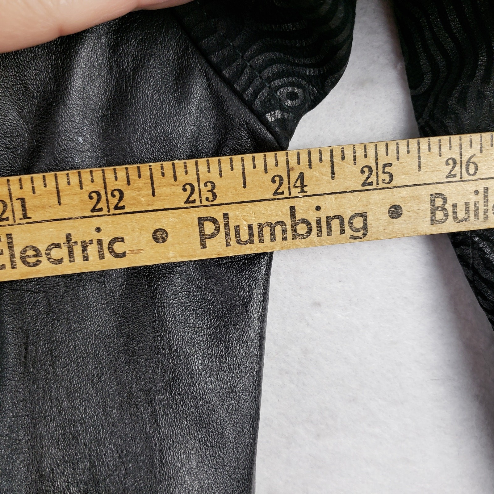 Vintage Commit Matrix L Psychedelic Embossed Leat… - image 9