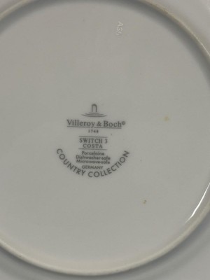 4 Villeroy & Boch 1748 Switch 3 Costa Salad Plates, Country