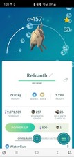 Pokemon Relicanth New Zealand Exclusive Rare Regional GO