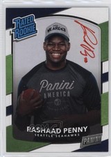 2018 NFLPA Rookie Premiere Personal Edition Red Ink /5 Rashaad Penny Auto 5w7