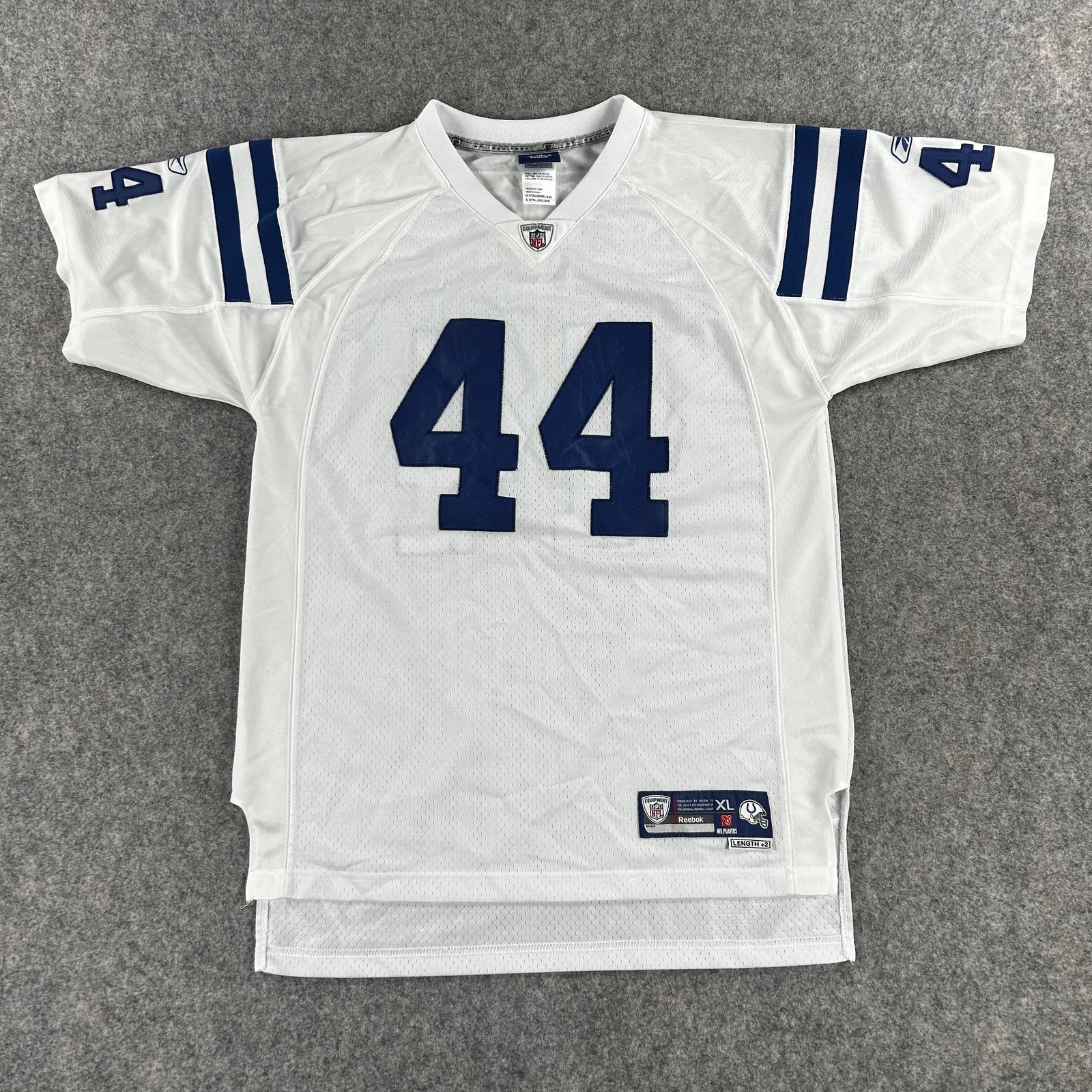 Dallas Clark Indianapolis Colts Football Jersey Youth Xl 18-20 White Nfl Reebok