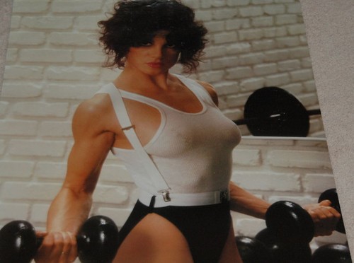 Vintage LYSA LYON Playboy 1980 Sexy Work Out Pin Up Girl Lifting Weights - Picture 2 of 5