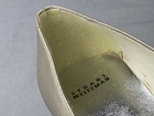 Stuart Weitzman Silver Leather Peep Toe Heels Pumps Size 7.5 Unworn — photo 7