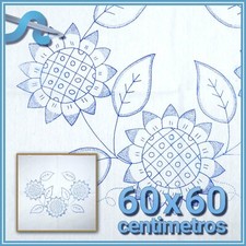 Flores - Diamante 60x60cm para Bordar Servilleta para Bordar en Diamante
