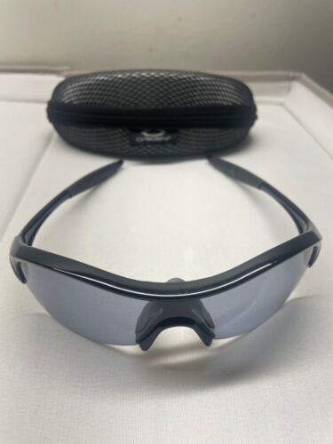 oakley sunglasses with case black on Black Made In USA - Afbeelding 1 van 8