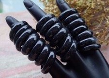 Black jadeite jade Natural Ring 4.25, 5, 9. 10  606904