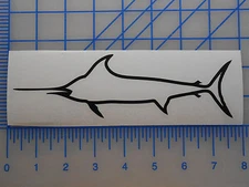 Marlin Outline Decal Sticker 5.5" 7.5" 11" Inshore Fish Offshore Saltwater Game