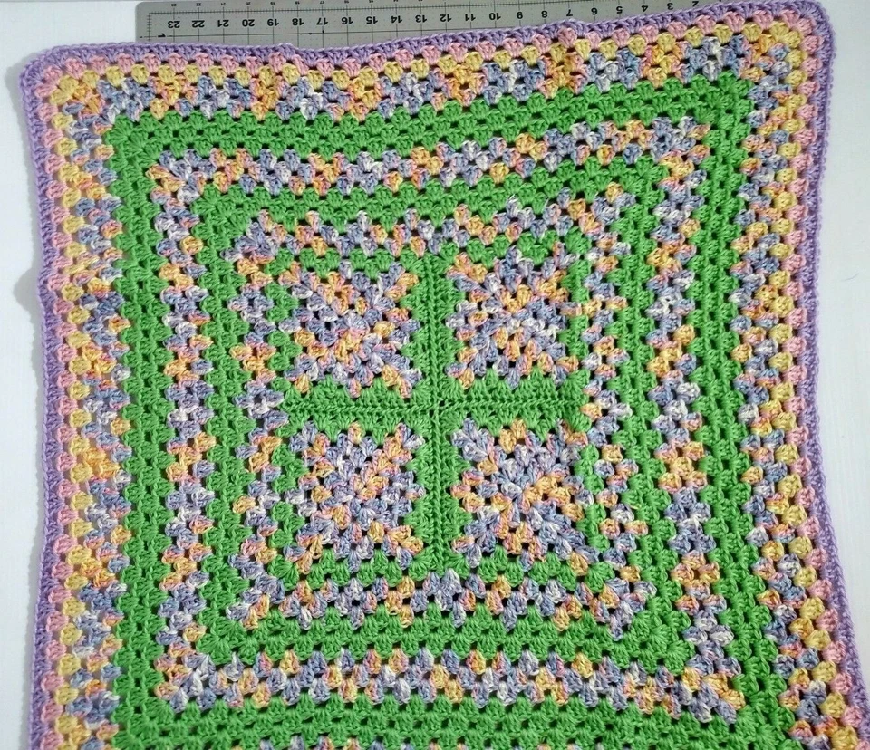 Nuevo Suave Hecho a Mano Crochet Bebé Cuna Manta Recepción Manta Sombrero Foto 2 de 4