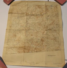 CUYAMACA Quadrangle California USGS Topographic Map 1903 Reprint 1942 20x17 Vntg