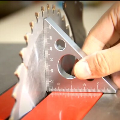 Right Angle Ruler Aluminum Pocket Square Woodworking Triangle Height Measuring