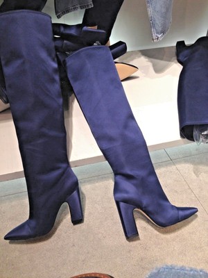 zara satin boots